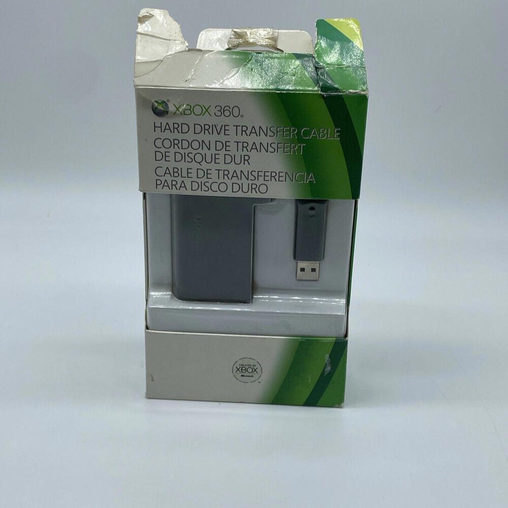 Microsoft Xbox 360 Data Hard Drive Transfer Cable W/ Box - TESTED & WORKING!